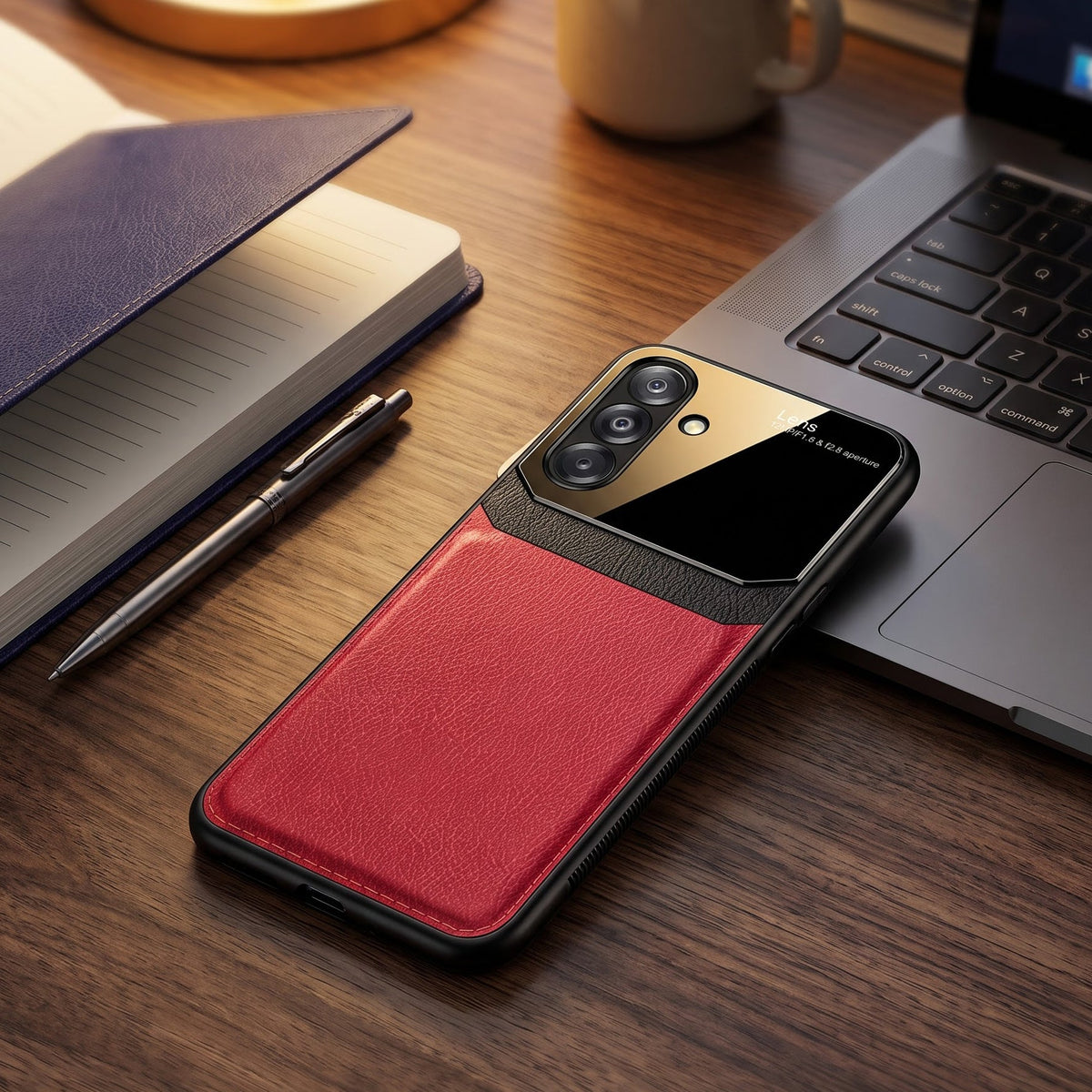 Samsung Galaxy A26 5G Premium Leather Lens Protective Case