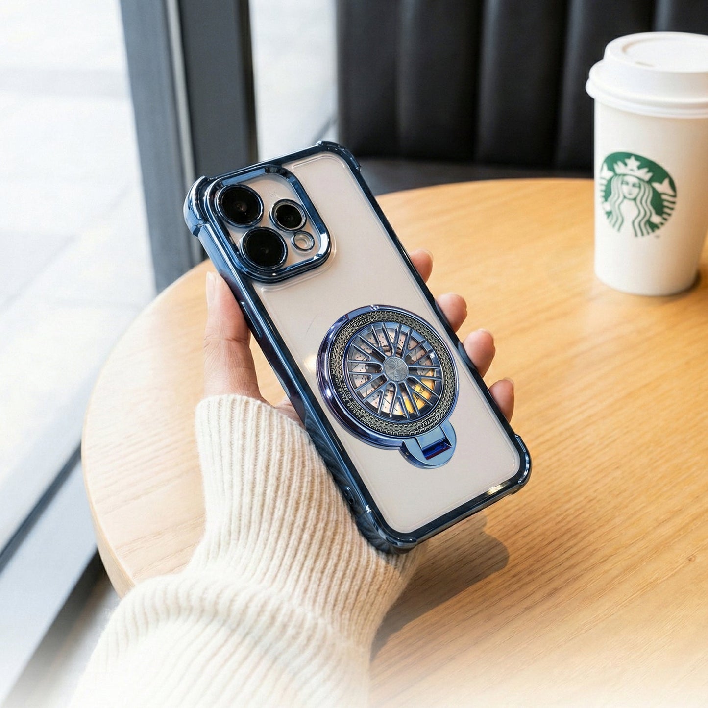 Oppo Reno 15 5G Premium Stress Buster Wheel Rotating Shockproof Airbags Case