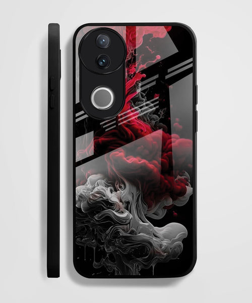 Vivo V50 5G Premium Acrylic Shockproof Glass Back Case (Infernal Drift)
