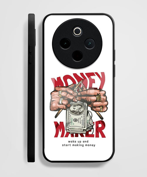 Vivo T4 5G Premium Acrylic Shockproof Glass Back Case (Money Maker)