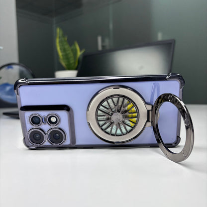 Motorola Edge 50 Pro 5G Premium Stress Buster Wheel Rotating Shockproof Airbags Case