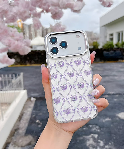 iPhone 17 Pro Max Crystals Swarovski Floral Design Magsafe Case