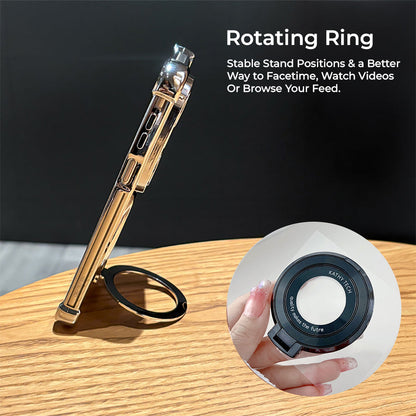 Nothing Phone 2 Pro 5G Original Luxury Magnifier Ring Stand Shockproof Airbags Corner Case