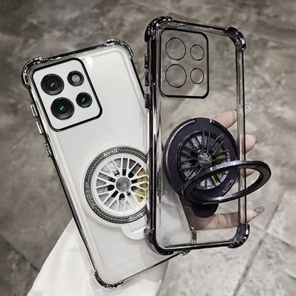 Motorola Edge 50 Neo 5G Premium Stress Buster Wheel Rotating Shockproof Airbags Case