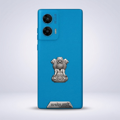 Motorola G96 5G Compatible Satyamev Jayate 3D Metal Emblem Sticker