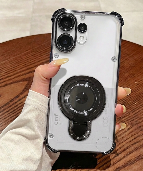 Nothing Phone 2 Pro 5G Luxury Four Corner Invincible Bracket Ring Stand Case