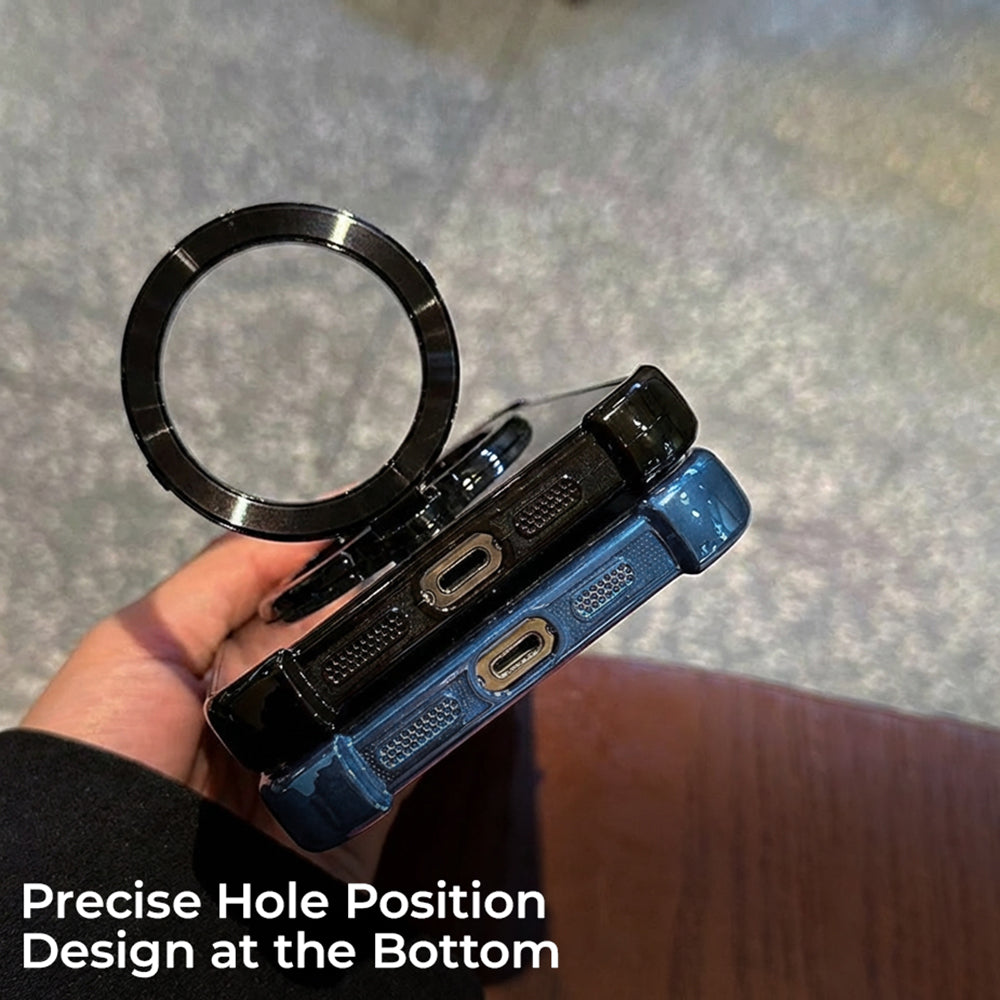 Nothing Phone 3a Pro 5G Original Luxury Magnifier Ring Stand Shockproof Airbags Corner Case