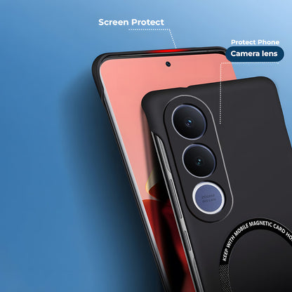 Vivo V70FE 5G Frameless Magnetic Wireless Charging Case — Ultra-Slim Clear MagSafe Compatible Cover