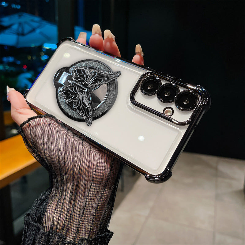 Samsung Galaxy A36 5G Premium Butterfly Stand Airbags Case