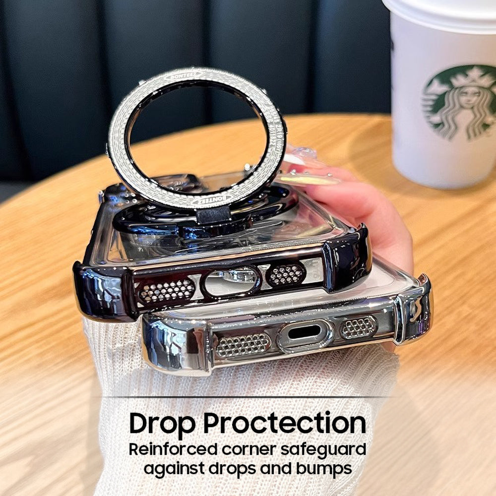 Redmi Note 13 Pro+ 5G Premium Stress Buster Wheel Rotating Shockproof Airbags Case