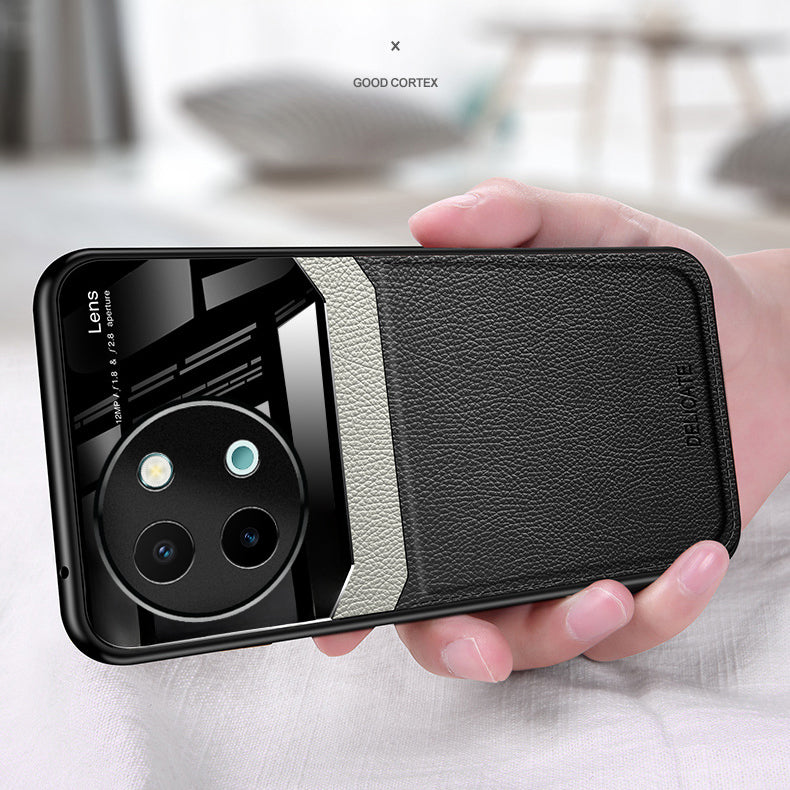 Vivo Y58 5G Premium Leather Lens Protective Case