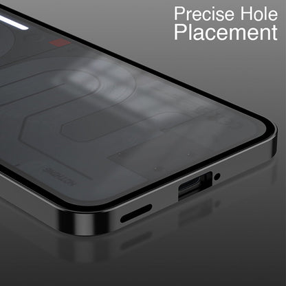 Nothing Phone 2a 5G Aluminium Metal Bumper Shield Transparent Back Case