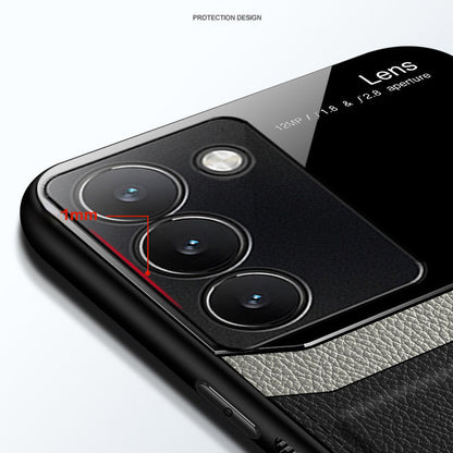 Vivo Y200e 5G Premium Leather Lens Protective Case