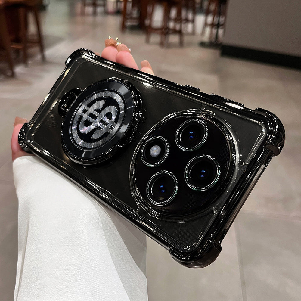 Black OPPO F27 PRO case with camera lens protector