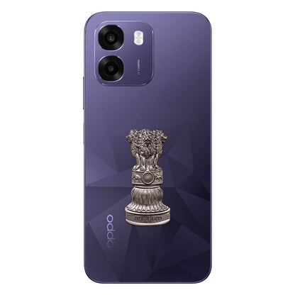 Oppo K14 5G Compatible Satyamev Jayate 3D Metal Emblem Sticker