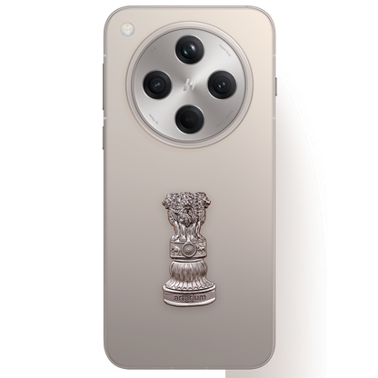 OPPO Find X8 5G Compatible Satyamev Jayate 3D Metal Emblem Sticker