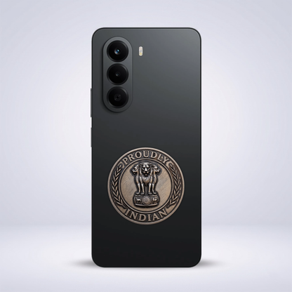 OnePlus Nord CE6 Lite 5G Compatible Satyamev Jayate 3D Metal Emblem Sticker