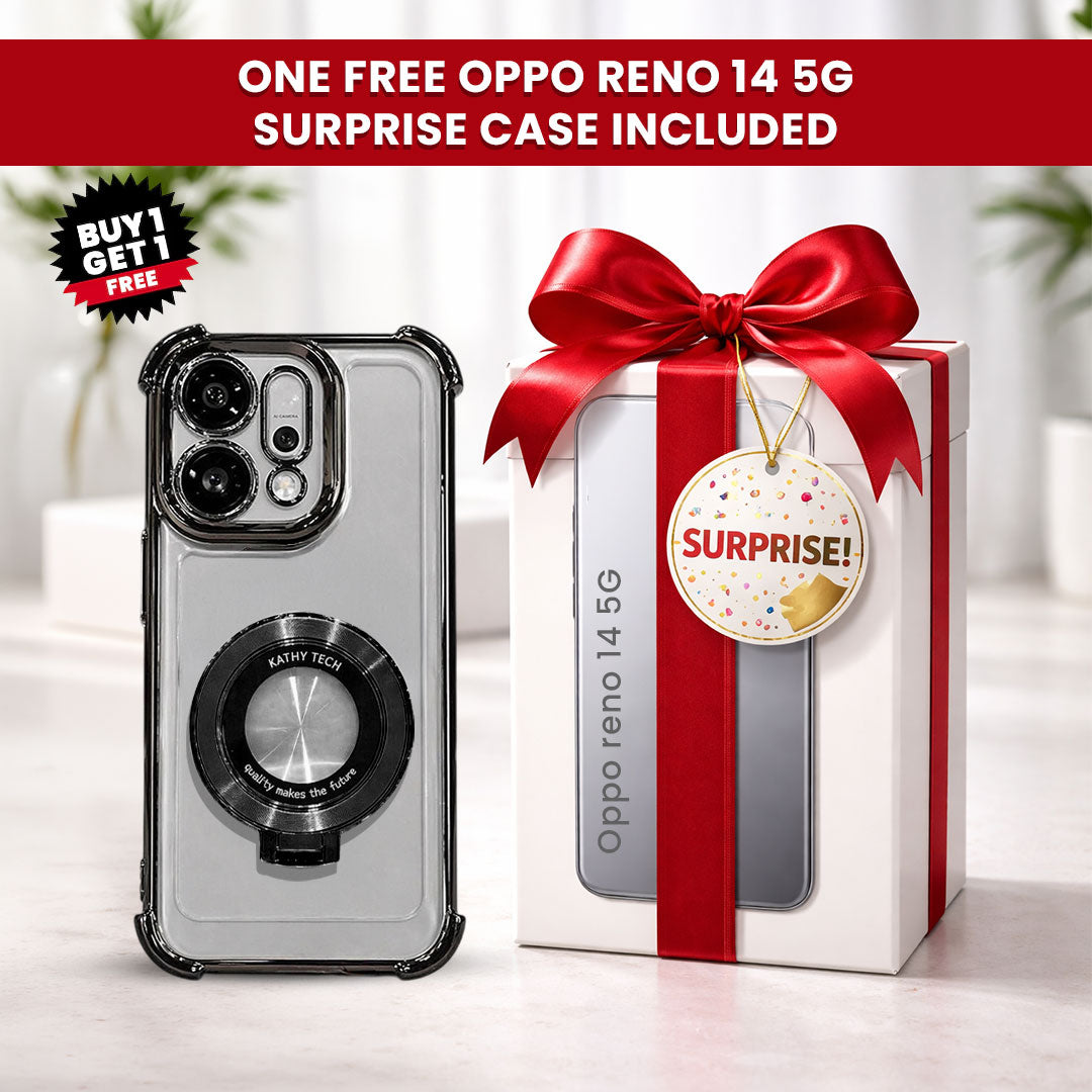 Oppo Reno14 5G Original Luxury Magnifier Ring Stand Shockproof Airbags Corner