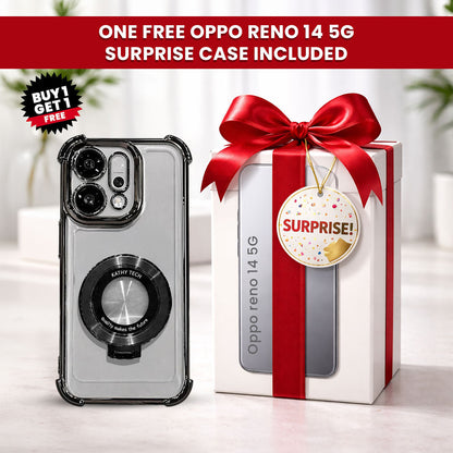 Oppo Reno14 5G Original Luxury Magnifier Ring Stand Shockproof Airbags Corner