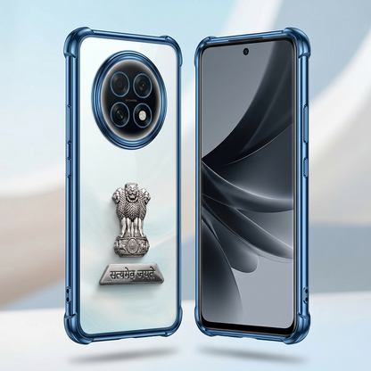 Oppo F31 Pro+ 5G Satyamev Jayate 2-in-1 Emblem Transparent Shockproof Airbag Case