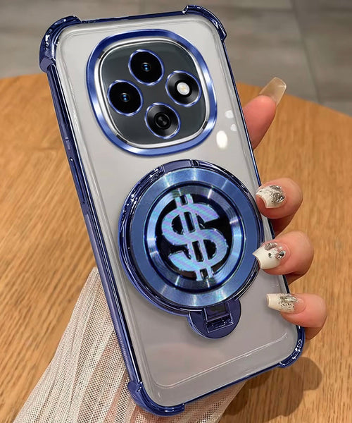 Oppo F31 Pro 5G Four Corner Airbags 100% Original Astro Money Magnet Rotating Dollar Case