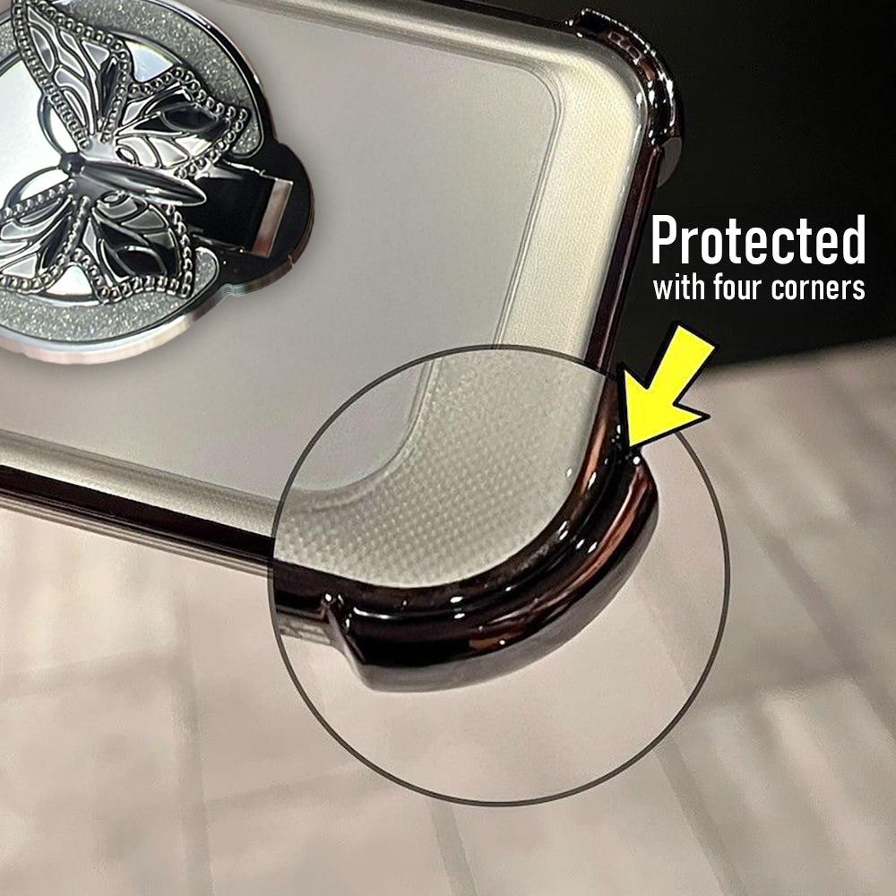 Oppo Reno 13 5G Premium Butterfly Stand Airbags Case