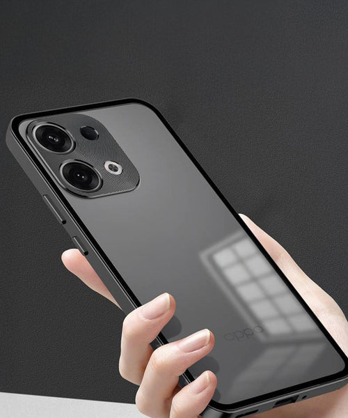 Oppo Reno 13 5G Aluminium Metal Bumper Shield Transparent Back Case