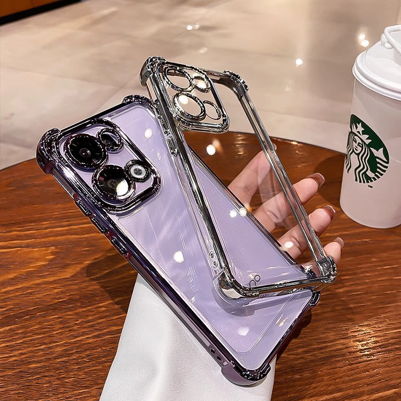 Oppo Reno 13 5G Transparent Shockproof Case With Airbag Corners