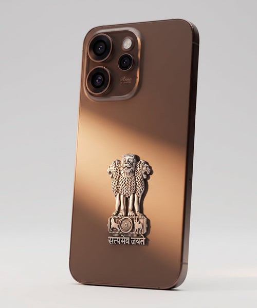Oppo Reno 15 Pro 5G Compatible Satyamev Jayate 3D Metal Emblem Sticker