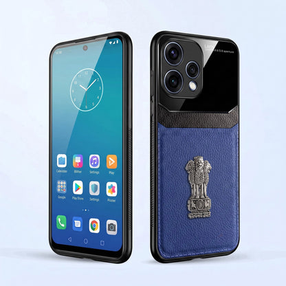 Oppo Reno 15 5G Satyamev Jayate 3D Metal Leather Back Case