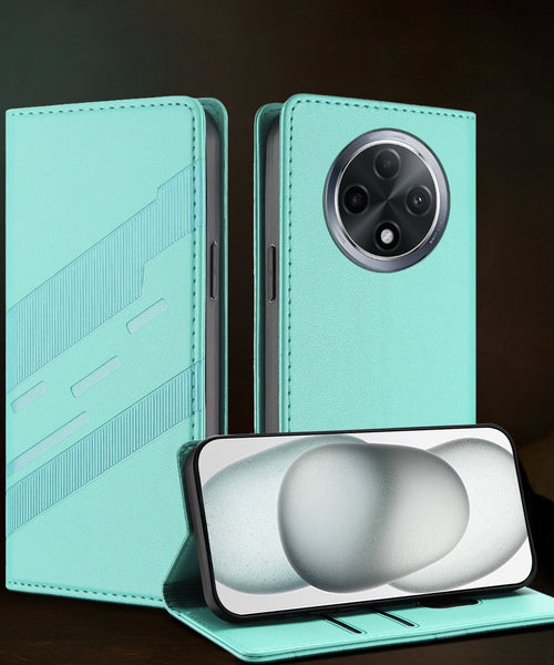 Oppo F27 Pro+ 5G Magnetic Embossed Multi-Functional Wallet Retro PU Leather Flip Case