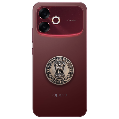 Oppo F33 Pro 5G Compatible Satyamev Jayate 3D Metal Emblem Sticker