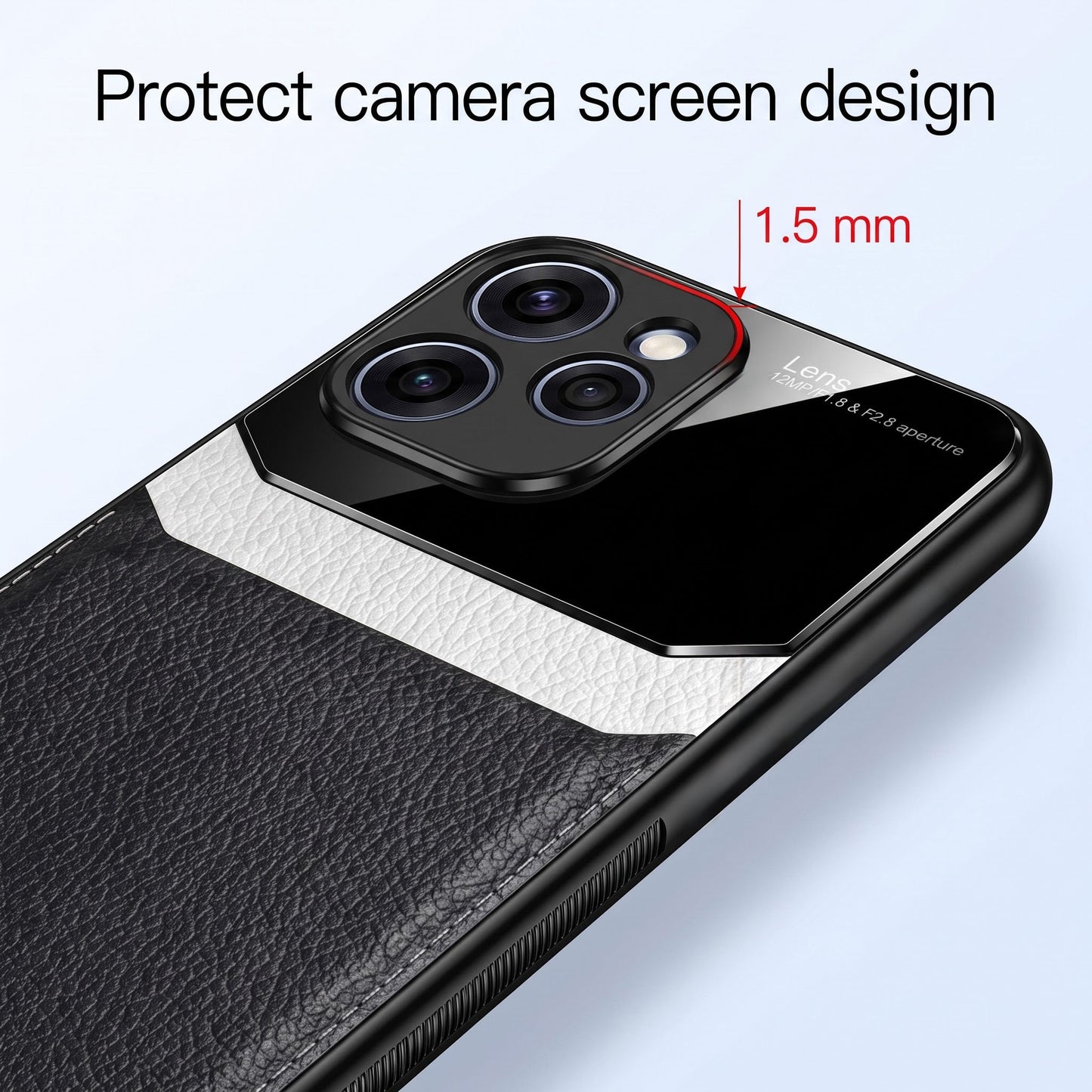 Oppo Reno 15 Pro Mini 5G Premium Leather Lens Protective Case