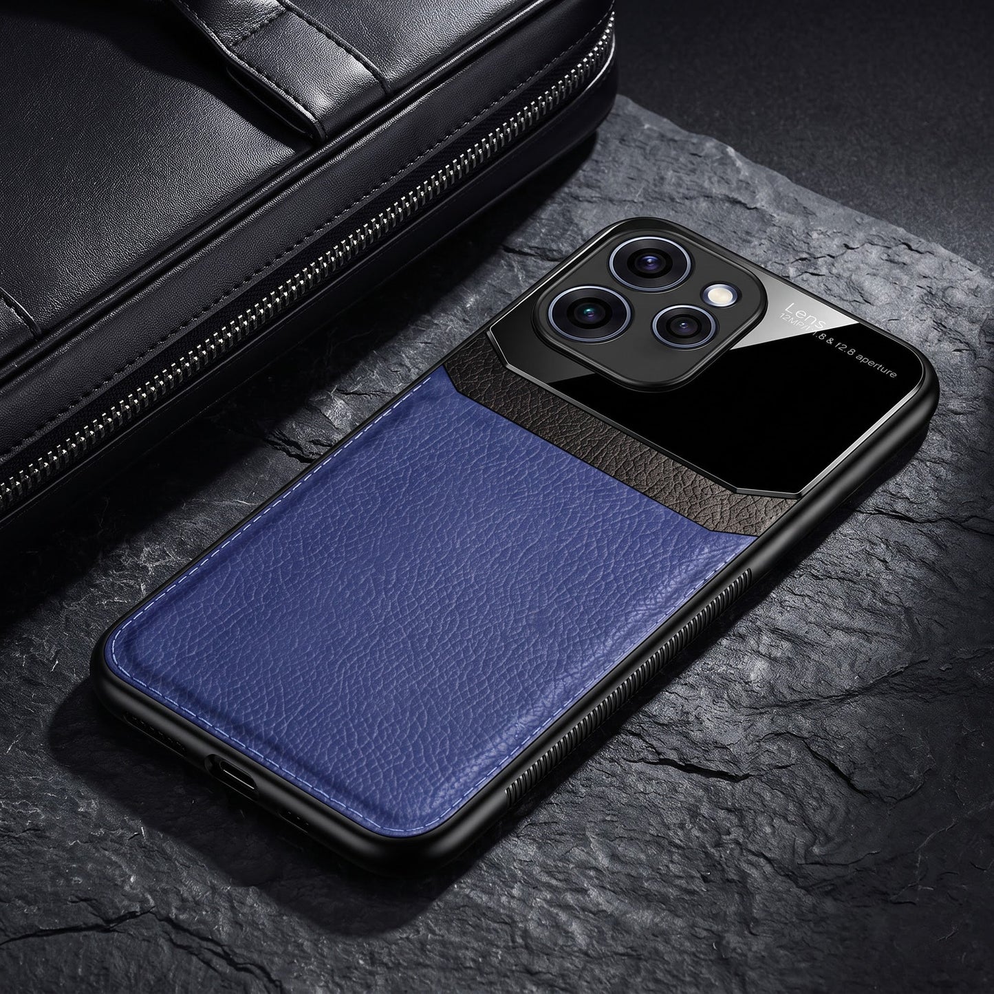 Oppo Reno 15 Pro Mini 5G Premium Leather Lens Protective Case