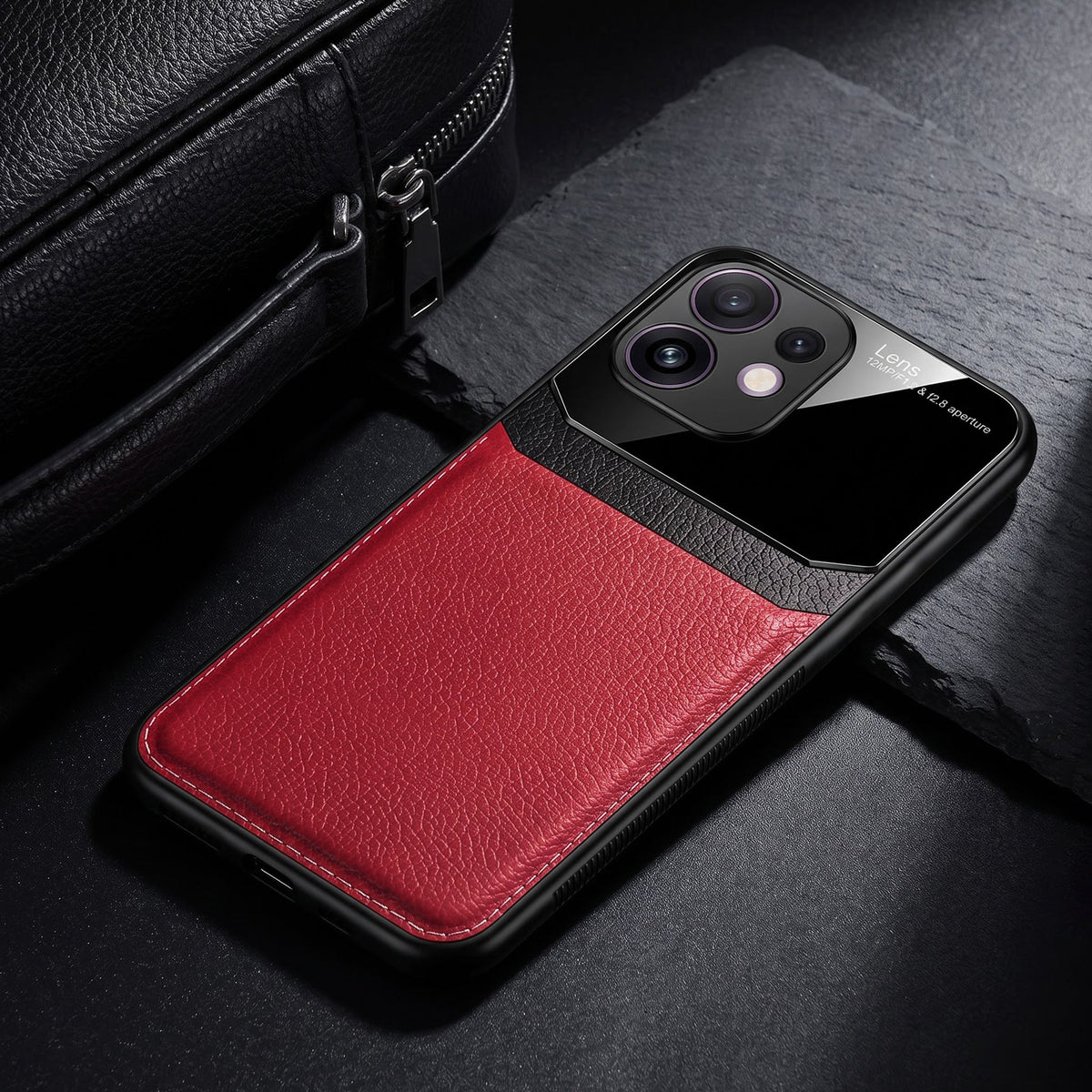 Oppo Reno 16 5G Premium Leather Lens Protective Case
