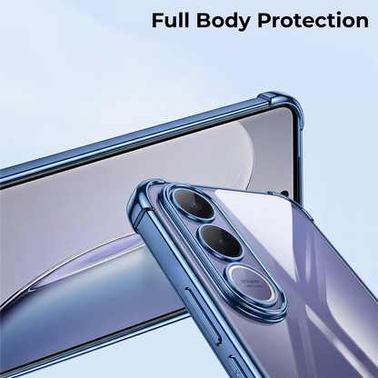 Vivo V70 FE 5G Anti-Yellow Electroplating Transparent Airbags Case