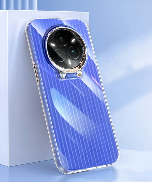 Realme 14 Pro+ 5G Luxury Dual Layer Hybrid Camera Ring Stand Case