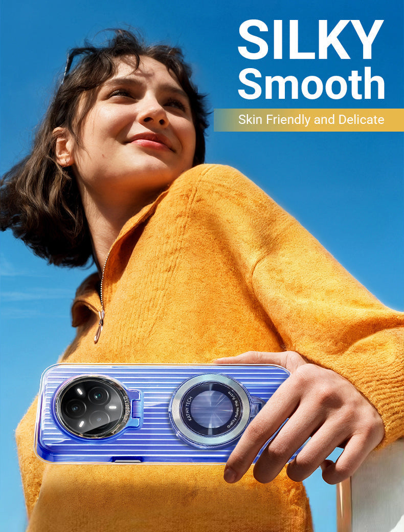 Protective case with ring stand