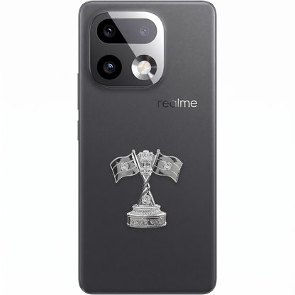 Realme 16 Pro+ 5G Compatible Satyamev Jayate 3D Metal Emblem Sticker