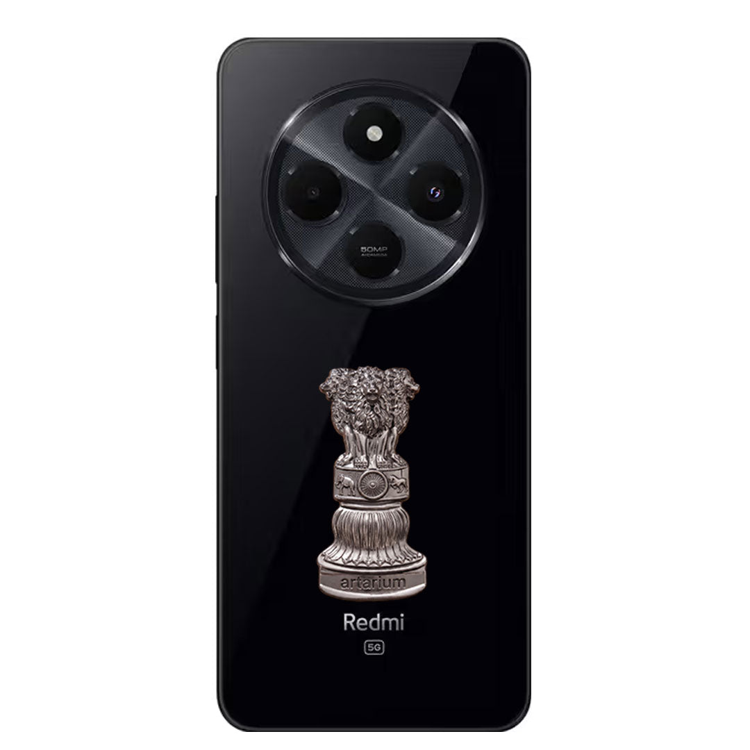 Redmi 14c 5G Compatible Satyamev Jayate 3D Metal Emblem Sticker