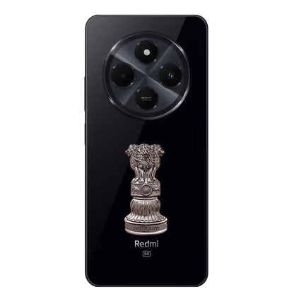 Redmi 14c 5G Compatible Satyamev Jayate 3D Metal Emblem Sticker