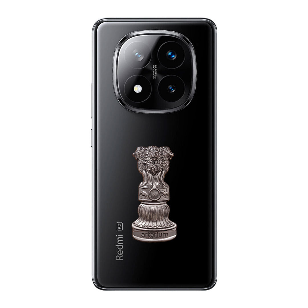 Redmi Note 15 Pro+ 5G Compatible Satyamev Jayate 3D Metal Emblem Sticker
