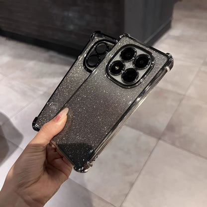 Redmi Note 14 Pro Plus 5G Luxury Shimmer Shockproof Airbag Case