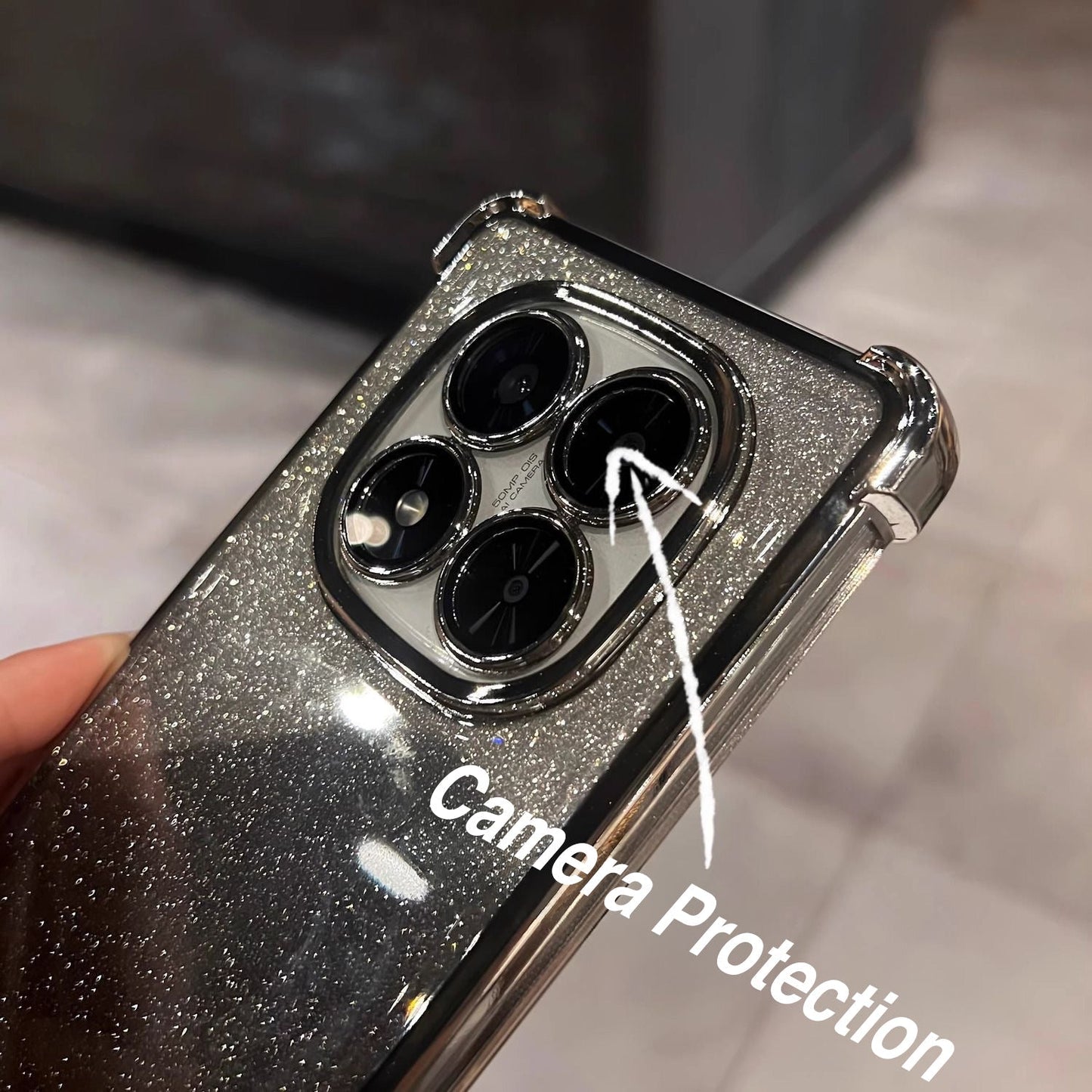 Redmi Note 14 Pro Plus 5G Luxury Shimmer Shockproof Airbag Case