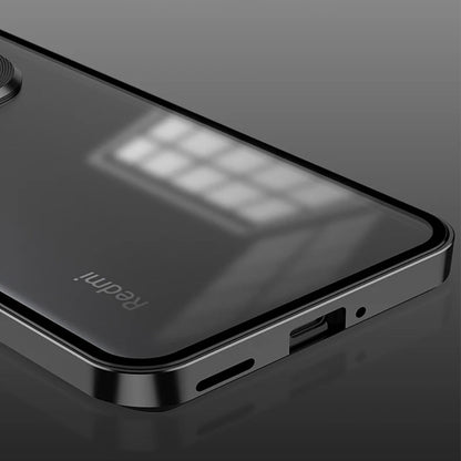 Redmi Note 14 Pro+ 5G Aluminium Metal Bumper Shield Transparent Back Case