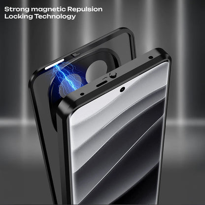 Redmi Note 14 Pro+ 5G Aluminium Metal Bumper Shield Transparent Back Case