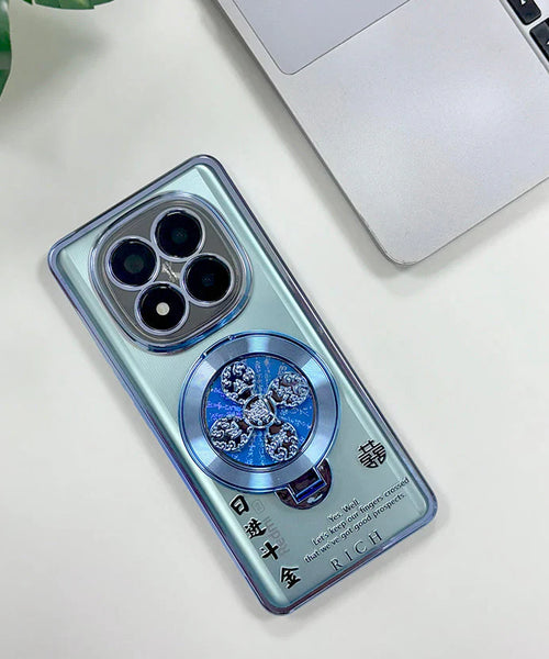 Redmi Note 14 Pro+ 5G Rich Manifestation Reflective Fidget Rotating Back Case