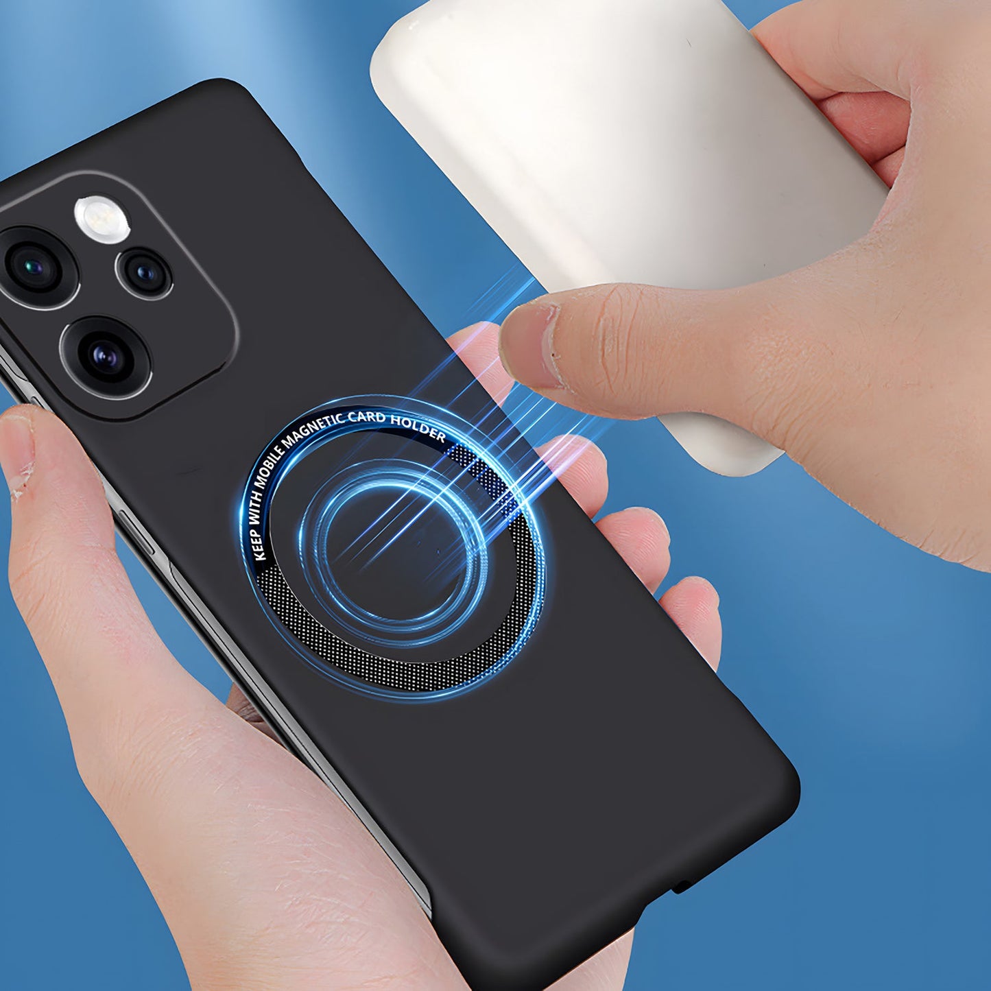 Oppo Reno 15 Pro Mini 5G Frameless Magnetic Wireless Charging Case — Ultra-Slim Clear MagSafe Compatible Cover