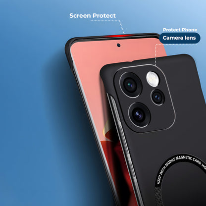 Oppo Reno 15 Pro Mini 5G Frameless Magnetic Wireless Charging Case — Ultra-Slim Clear MagSafe Compatible Cover