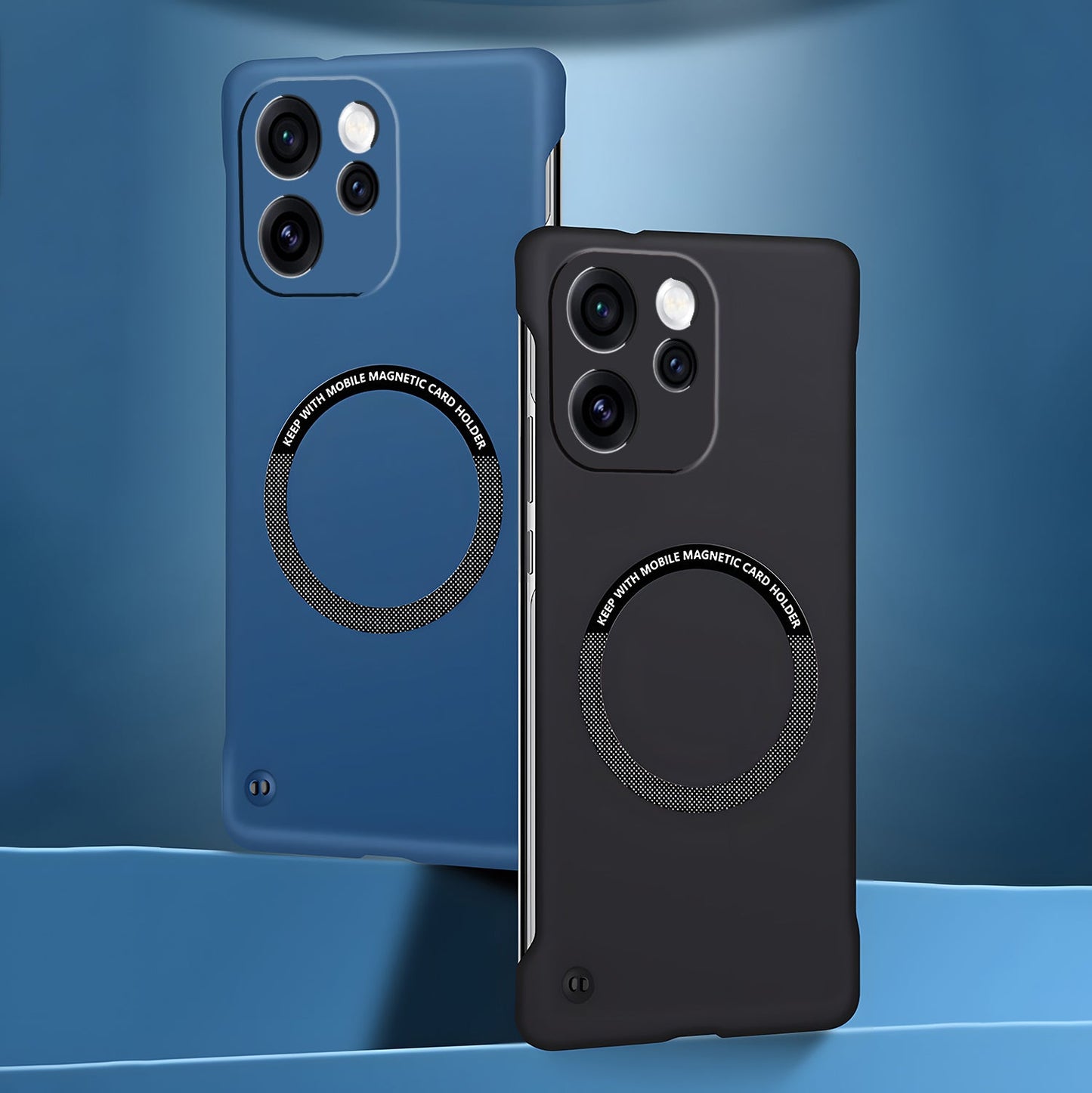 Oppo Reno 15 Pro Mini 5G Frameless Magnetic Wireless Charging Case — Ultra-Slim Clear MagSafe Compatible Cover